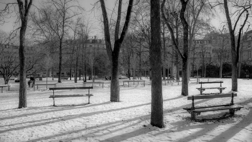 Ombres et Neige, Paris